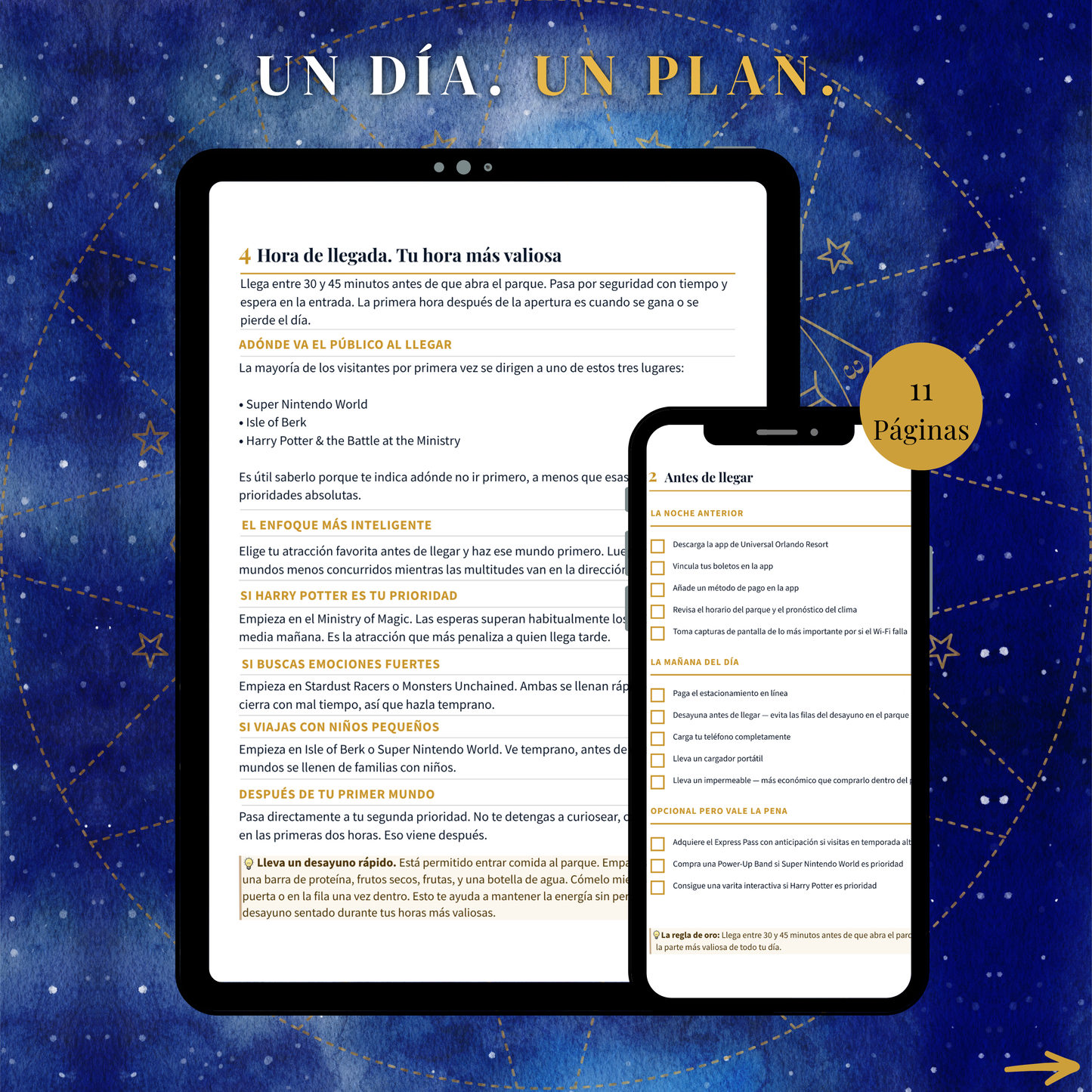 A través de los Portales — Guía No Oficial de 1 Día Epic Universe 2026